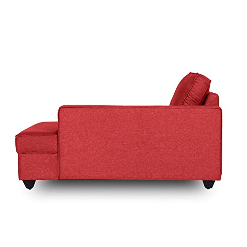 Image of Wakefit Sofa Set | 3 Year Warranty | Sofa 2 Seater, 2 Seater Sofa for Living Room, Wooden Sofa Set, Couch Sofa for Living Room, Sofa for Living Room - Napper(Omega : Red)