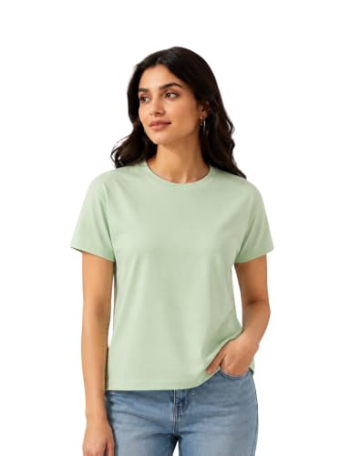 Image of Women's Plain Cotton T-Shirt