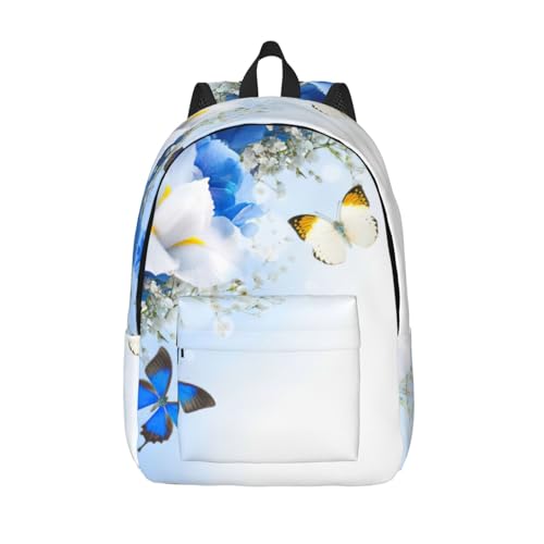Sac à dos voyage EdWal imprimé fleurs pour PC portable homme femme