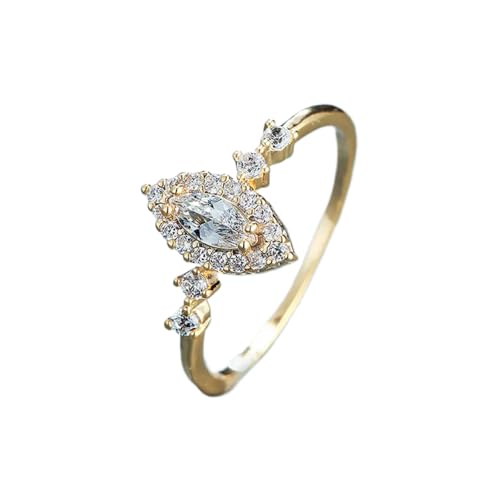 925 Sterling Silver Shining Colored diamond ring in the shape of a water drop Wedding ring Engagement ring CZ ring Emerald cut rings Diamond Rings Women jewelry rings statement