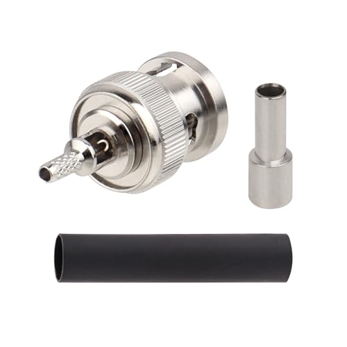 Pack de 10 conectores BNC macho para cable coaxial miniatura 2