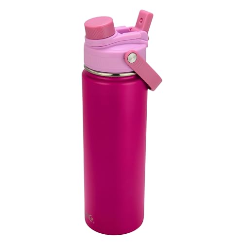 Image of Drinco Stainless Steel Water Bottle Spout Lid Vacuum Insulated Double Wall Water Bottle Wide Mouth Leak Proof Keep Cold Sport Camping Hiking (22oz Orchid Purple)