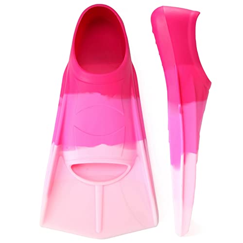 Foyinbet Kids Swim Fins,Short Youth Fins Swimming Flippers For Lap Swimming And Training For Children Girls Boys Youth Women Men X-Small #TOP7