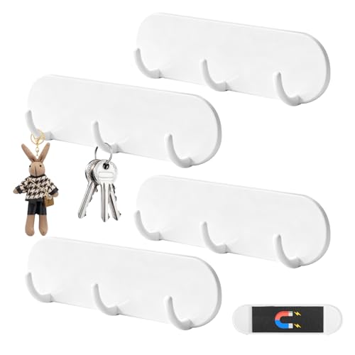 GFUEIGJ Magnetischer Schlüsselhalter 4 Stück Schlüsselbrett...