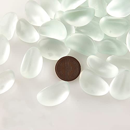 MUYYIKA アクアリウム 水槽 金魚鉢用 飾り石 彩り石 DIY・工具用品 観賞 魚 クリスタル ガラス石 水族用品 底砂・砂利 庭・ガーデン飾り石 (約500g )