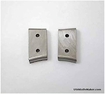 USA Knifemaker Supply Bolster - Stainless Steel - 1.22" Long End, 1.10" Short End, .6" Width, .205" Thick (per Piece)