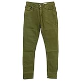  Please, P78L, Damen Damen Jeans Hose Denim Superstretch Olivegrün S [22499]