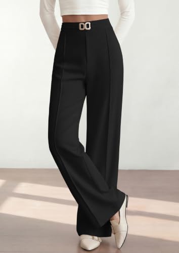 Image of PRETTYGARDEN Womens Dress Pants High Waisted Tailored Trousers