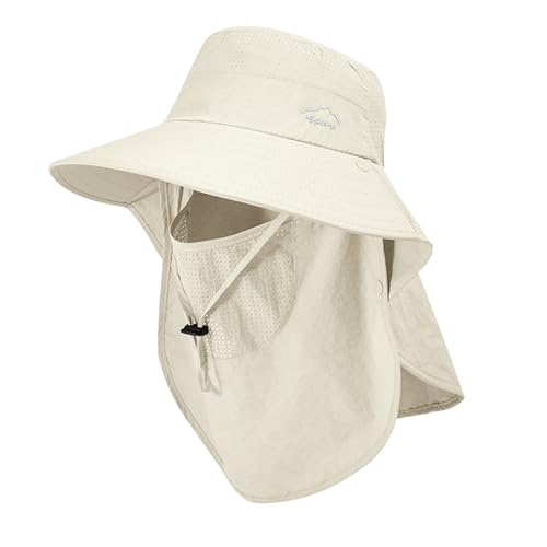 Image of Sun Hat for Men Women with Neck Flap,UPF 50+ UV Protection Fishing Hat