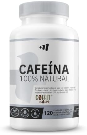 MASmusculo - 100% Cafeína Natural 200mg 120 Cápsulas Vegetales - ...