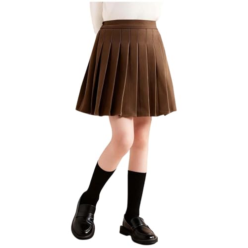Jupes d'école plissée fille 3-15 ans : jupe-short coton taille haute