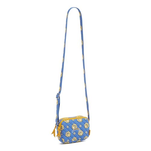 Vera Bradley Womens Cotton Nfl Small Stadium Crossbody Bag (Multiple Teams Available) Losangeleschargersonpowderblue/Goldbandana One Size