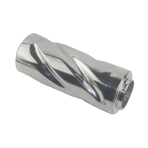 Tuyau d'échappement anti-corrosion en acier inoxydable, silencieux spirale 51mm universel auto