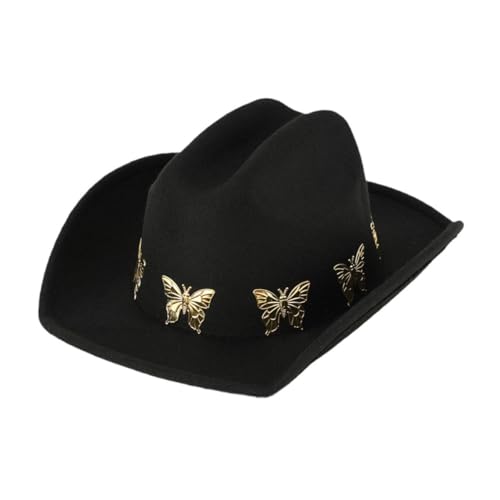 Chapeau de cowboy noir pour soirée à thème et déguisement chic de qualité