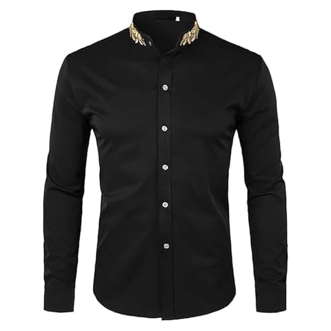 Chemise Décontractée Hommes Generisch Noir XL Cover