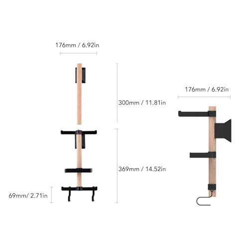 Support de rangement mural vélo en bois de qualité premium pour optimiser votre garage