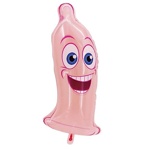 ZENZERO® - PALLONCINI per FESTA Sexy Addio al CELIBATO/NUBILATO - in Mylar o Lattice - Pezzi: (1 - Palloncino Profilattico Simpatico)