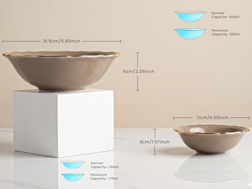 Image of Bodhi House 20-Piece Gold Rim Porcelain Dinner Set | Plates & Bowls Set | Lightweight, Chip Resistant, | Dishwasher Safe | Ideal for Home Dining & Gifting Tableware Set | Teal
