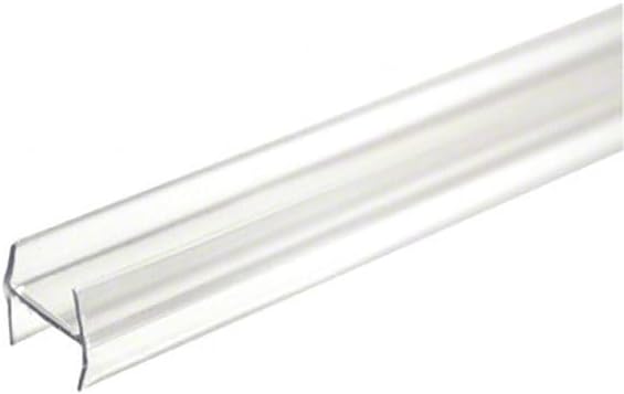 Gordon Glass® Crystal Clear EZ-Clip-On Jointing Strips for 180 Degree Joints - 3/8" Tempered Glass - 95 in. - Pack of 5