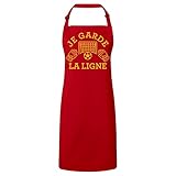 cuisine rouge bordeaux but Lanières: 65 cm Fabulous Tablier Cuisine Premium Rouge Je garde la ligne Gardien de But Sport Foot Ballon