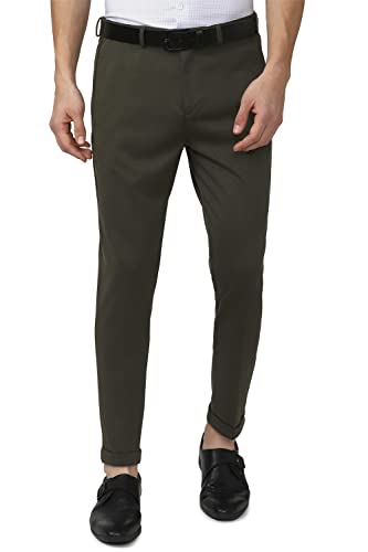 Image of Peter England Men's Carrot Fit Work Utility Pants