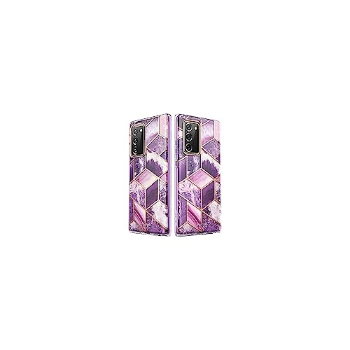 i-Blason Cosmo Series Case Designed for Galaxy Note 20 5G 6.7 inch (2020 Release), Protective Bumper Marble Design Without Built-in Screen Protector (Ameth)