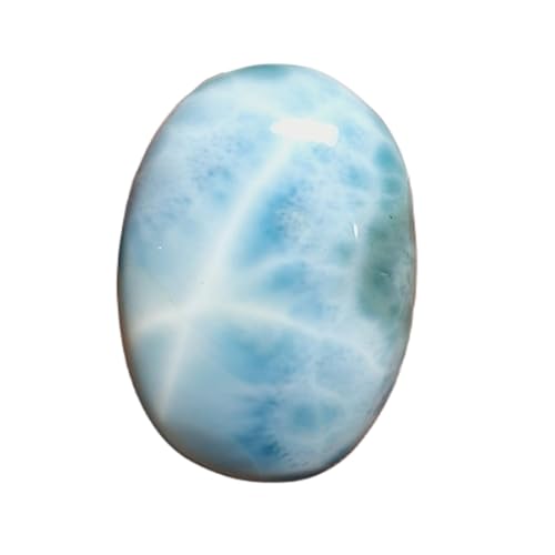 Larimar naturel cabochon ovale 27x20mm de qualité gemme pour création de bijoux de luxe