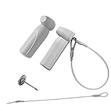 1000 Pieces 58Khz AM Hard Security Tags, Clothing Retail Security Label with 1000 Pins and 100 pcs Extra lanyards Compatible with 58Khz acousto-Magnetic EAS System