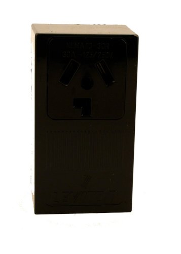 Leviton GIDDS-606983 5054 B01-0-000 Electrical Receptacle, 125/250 Vac, 30 A, 3 Pole, 3 Wire, 5.1