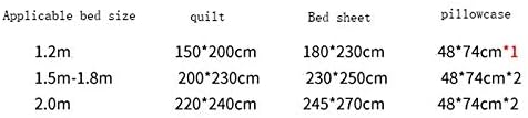 Miniatura 6 de 60 Thread Cotton Solid Embroidery Bed Set Bedding King Size 4-Piece Set (E 1.8m)