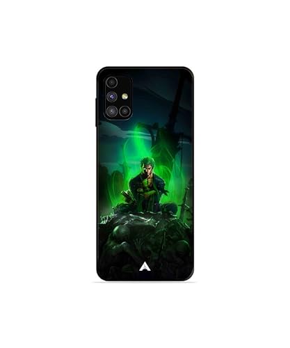 Image of Premium Anime 1 Case for Samsung Galaxy M31s (Glossy Finish) Soft-Touch Metal TPU Back Cover, Shockproof, Designer, Aesthetic Mobile Phone Case