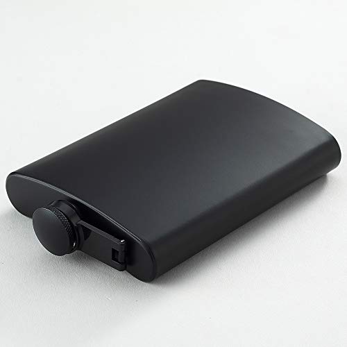 Ywq Hip Flask For Liquor Matte Black 8 Oz Stainless Steel Leakproof With Funnel, Great Gift Idea Flask #TOP7