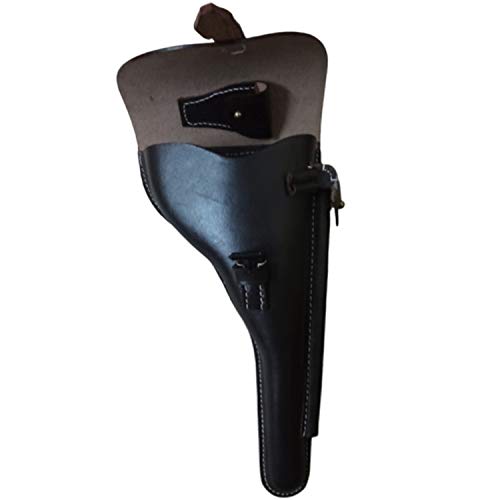 Holster P08 Marine étui cuir marron protégeant les canons de 6 pouces