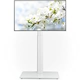 AX WABER テレビスタンド 壁寄せホワイト ハイタイプ テレビ台 tvスタンド 27~60インチ対応 VESA/横100～400mm/縦100～400mm 高さ調節可能 左右35°首振 耐荷重40kg り可能 家用/学校/ビジネス展示用/病院業務用 AX1006TW