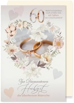 Rosen-Hochzeit Grußkarte Für 10. Jahrestag – Hochwertig Mit Goldfolie, 16x11 Cm, Inkl. Umschlag