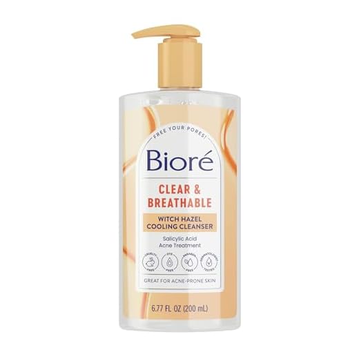 Biore Clear & Breathable Cooling Cleanser With Witch Hazel, 6.77 Fl Oz