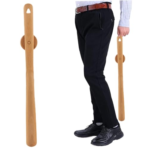 AZIDWERYQ Chausse-Pied magnétique en Bois de 20 Pouces, Long Manche, pour Personnes âgées, Femmes Enceintes