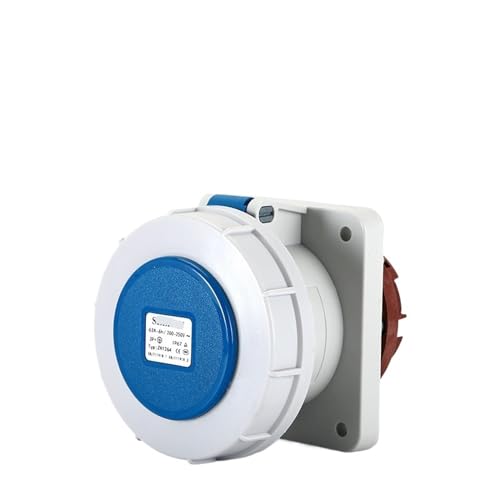 Prise industrielle 3P 63A IP67 étanche anti-poussière direct encastrable