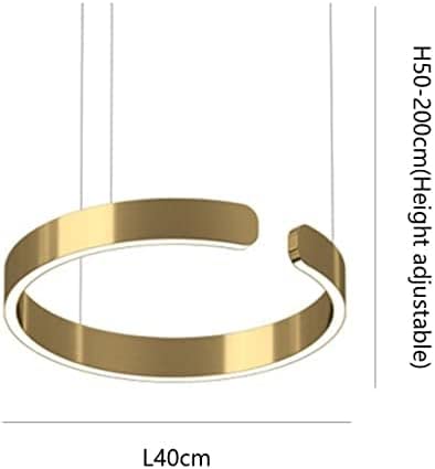 Lustre LED moderne et suspension géométrique pour table à manger - 4