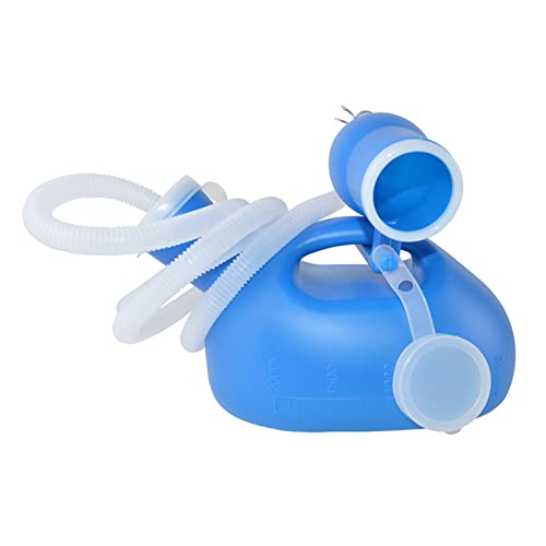 YNGJUENCP Unisex Urinals,2000ML Urinal for Men and Women Portable Spill Proof Reusable Plastic Bottle Female Potty Container Jar for Car Home(Blue)(Size:5pcs)