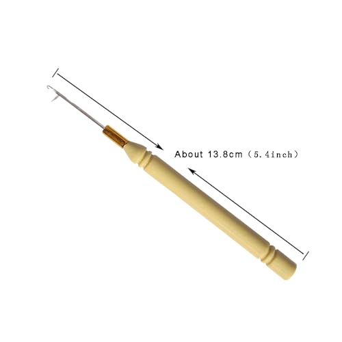Image of Hair Extensions Tool Kit: 200 Pcs Silicone Lined Micro Links Beads, 1 Three Hole Hair Pliers, 1 Roll Sewing Thread, 1 Loop Needle Threader, 1 Pulling Hook Needle, 8 Sewing Needles (Brown)