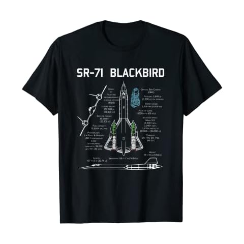 SR-71 Blackbird Specs T-Shirt-SR-71 Blackbird T-Shirt Cover