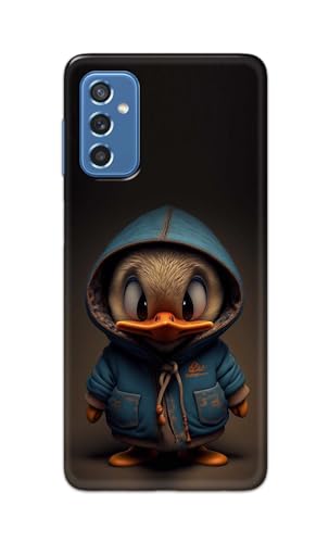 Image of PRINTFIDAA Printed Hard Back Cover Case for Samsung Galaxy M52 5G Back Cover (Animated Duck) -112