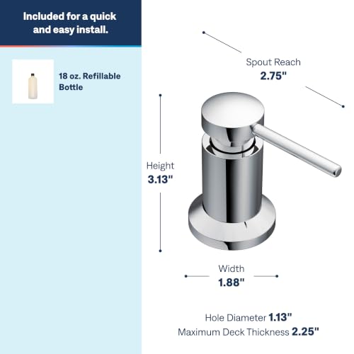 Image of Moen 3942 Kitchen Soap Dispenser, Chrome