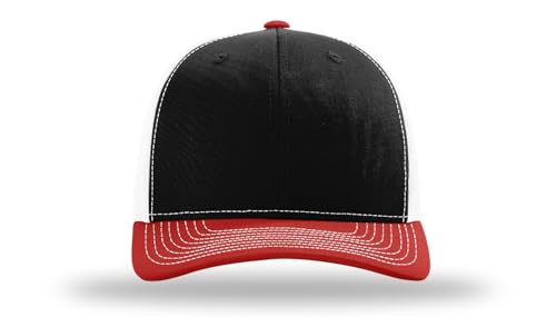 Image of Richardson 112 Trucker Hat - Premium Blank Baseball Cap, Adjustable Snapback Hat - Structured Six Panel Richardson Blank Hats