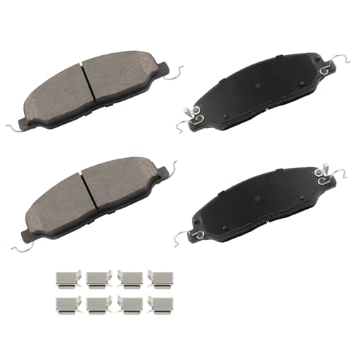 Image of cciyu D1464 Front Ceramic Disc Brake Pads Kit For Ford For Mustang 2010-2014