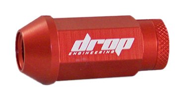 Drop Engineering ALG-RD-15 Red Aluminum Lug Nut (M12 x 1.5 Thread Size) - Set of 16
