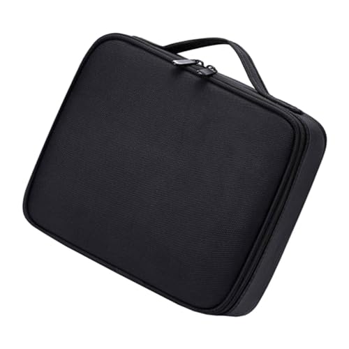 ERINGOGO Durable Audio Effector Storage Case Shockproof Design with Thickened Sponge Portable Black Bag for Safe Protection of Audio Effects All Directions