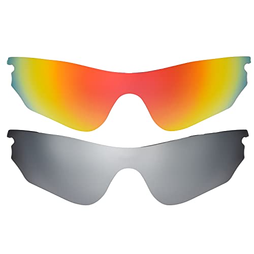 Lentes Radarlock Edge rojo titanio con acabado resistente de precisión y ajuste exacto