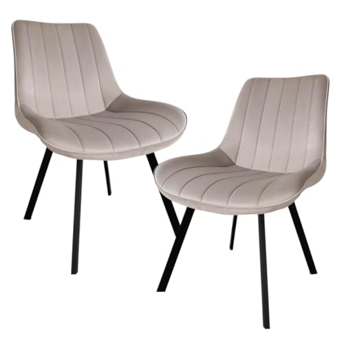 Reviews de Sillas de recepción comprados en linea. 44 LUMO HOME Set 2 Silla Comedor Velvet Tapizada Terciopelo Sala Eames Diseño Elegante y Versátil Tapizadas en Terciopelo Ideales para Sala u Oficina Tipo Eames Modernas y...